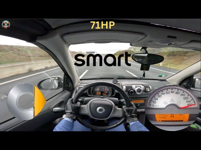 Smart 451 Fortwo || 71HP || TOP SPEED on german Autobahn