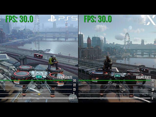 Watch Dogs Legion PlayStation 5 vs. Xbox Series X - Performance, FPS, Graphics Comparison