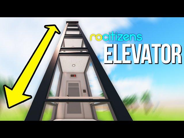 RoCitizens Working Elevator Tutorial (EASY!)