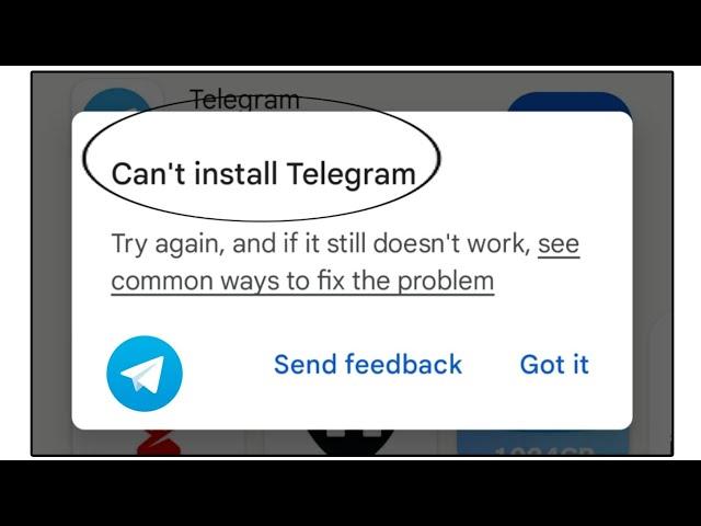 Can't install Telegram Play store  Can't install app 100% fixed