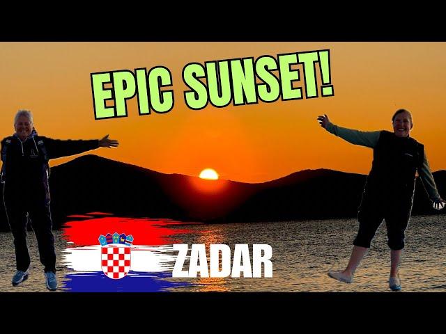 EPIC SUNSET! Historic ZADAR Croatia! Van Life CROATIA