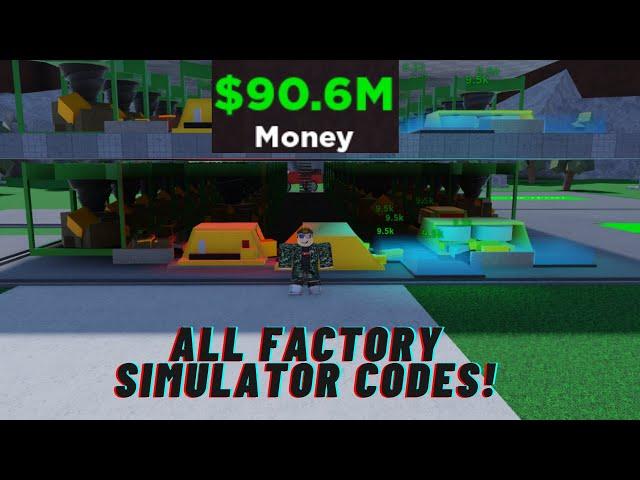 All 7 WORKING Factory Simulator Codes (ROBLOX)