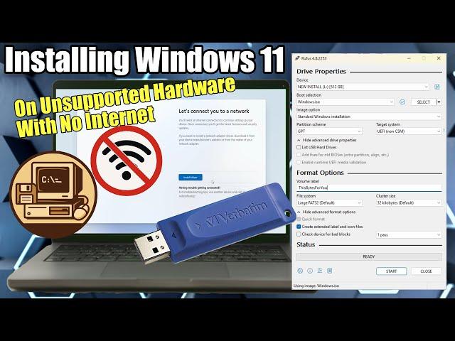 Install Windows 11 Without Internet and Unsupported Hardware!