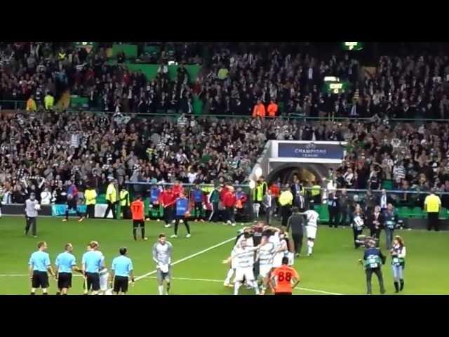 Celtic 3-0 Shakhter Karagandy Final Whistle Celebrations