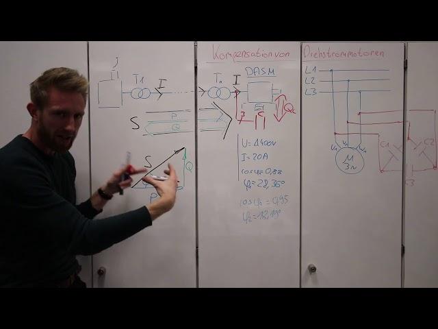 7.7 Blindleistungskompensation von Drehstrommotoren