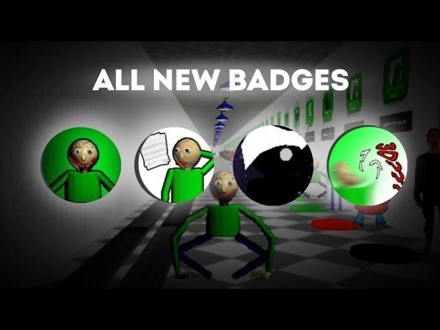 ALL NEW BADGES IN BALDI'S MEGA RP! REMASTERED