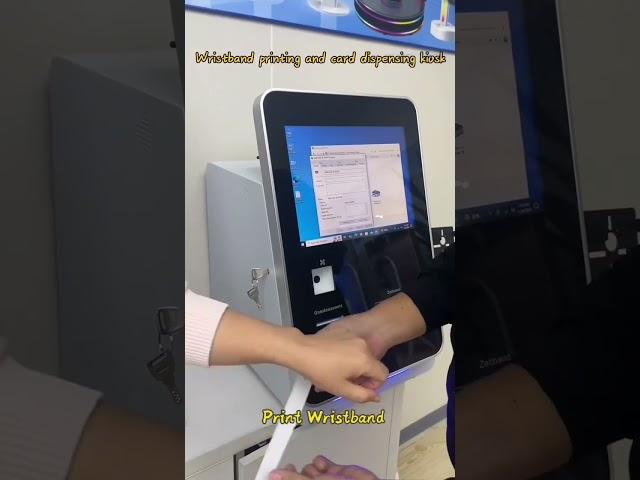 Wristband self-printing kiosk