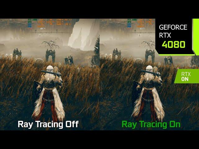 ELDEN RING Shadow of the Erdtree Ray Tracing On vs Off - Graphics/Performance Comparison | RTX 4080