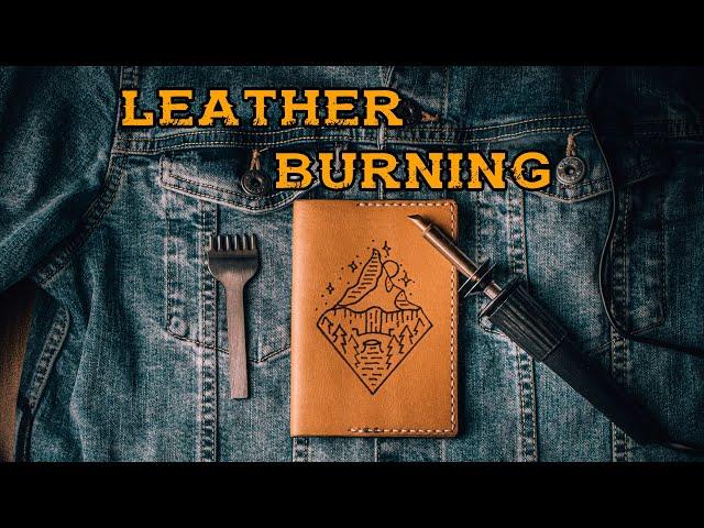 Выжигание на КОЖЕ. Перенос рисунка на кожу // Leather Burning