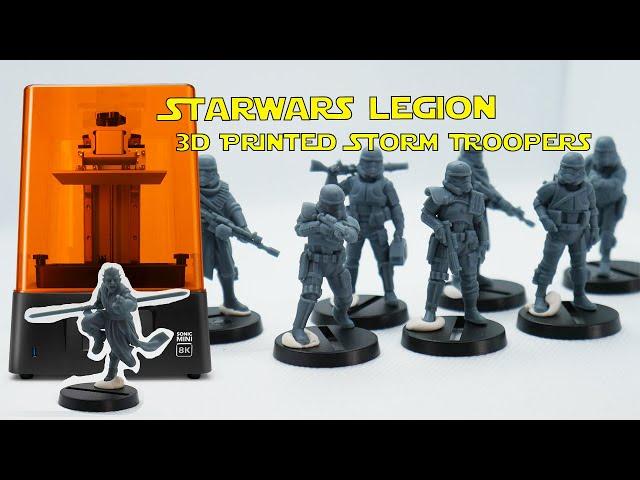 3d Printed Star Wars Legion, Real Vs Printed Storm Troopers | Phrozen Mini 8k