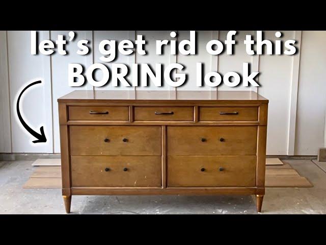 Sleek Modern Dresser Makeover Using Color Wash and Paint | Furniture Flip