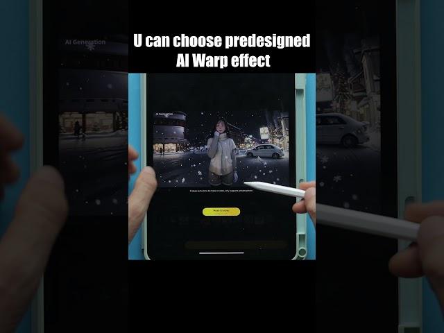Insta360 AI Warp effect