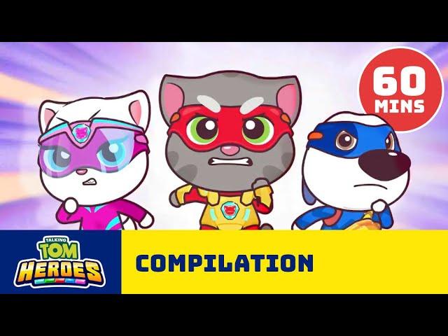  SUPER HEROIC!  The Best of Talking Tom Heroes (1 HOUR BINGE)