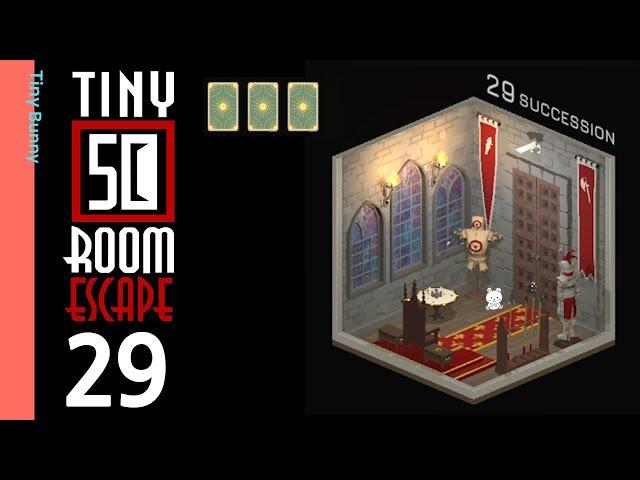 50 Tiny Room Escape Level 29 Walkthrough (3 Cards)