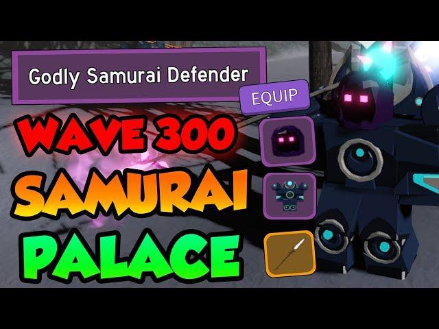 WAVE 300 SAMURAI PALACE! "Godly Samurai Defender" Title! -️ Roblox Dungeon Quest