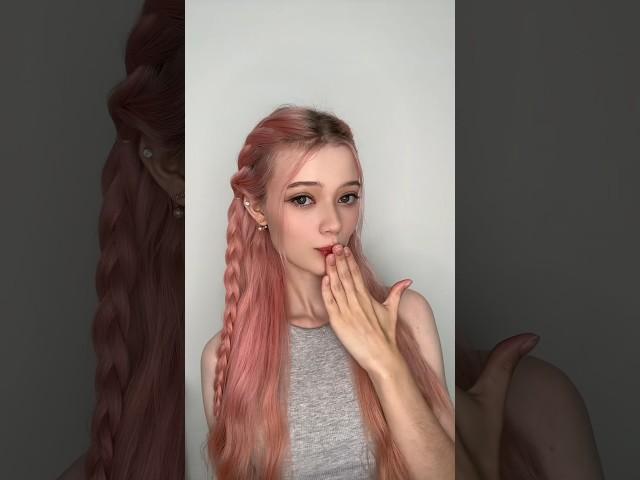Day 9: pretty twisted braid hairstyle #hairstyle #hairstyles #hairtutorial #easyhairstyle #hairinspo