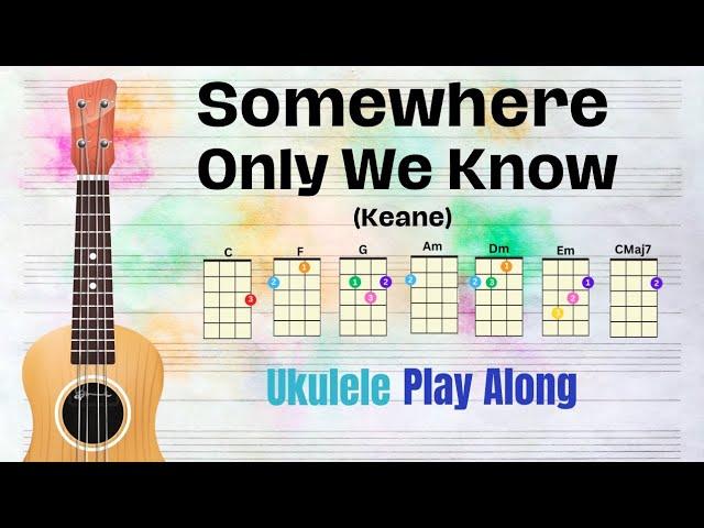 Somewhere Only We Know - Ukulele Play Along