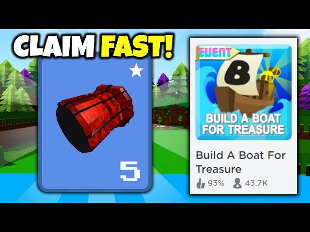 CLAIM FREE THRUSTERS!! (2023) | Build a boat for Treasure ROBLOX