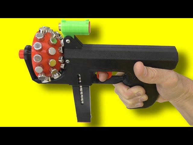  КАК СДЕЛАТЬ УНИКАЛЬНЫЙ МАГНИТНЫЙ УСКОРИТЕЛЬ  3D Printed Magnet Gun  Игорь Белецкий