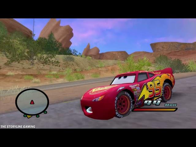 Cars The Game - Free-roam Crusing TOUR (Radiator Springs, Tailfin Pass & Ornament Valley) - Gameplay