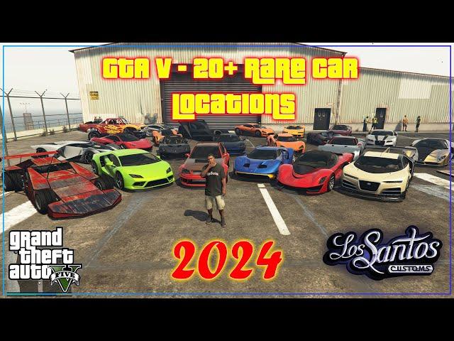 GTA V - 20+ Rare Car Locations in Story Mode 2024 (XBOX, PC, PS4, PS5)