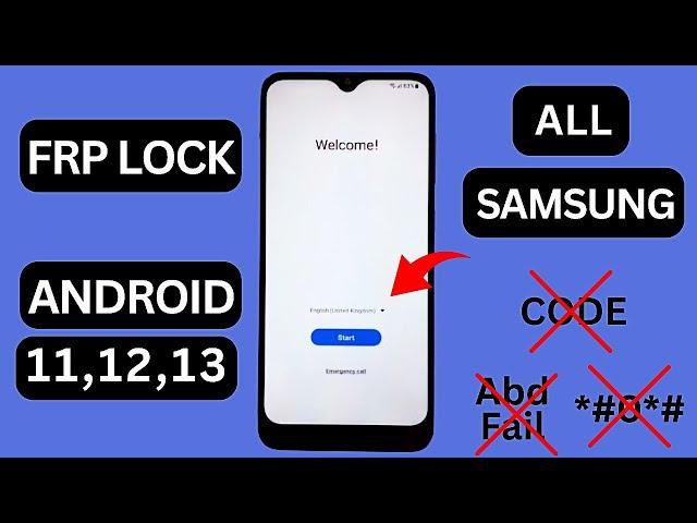 New Method!!! All Samsung Android 11/12/13 Remove Google Account Bypass FRP Lock Unlock 2024 Method