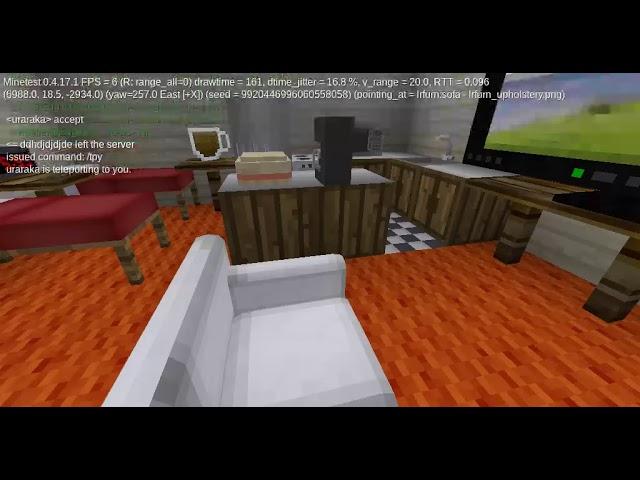 My house is finished! plus chatting with uraka. | Minetest