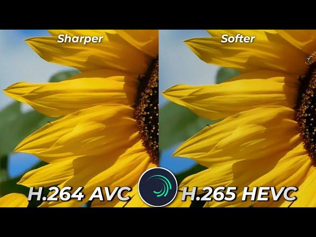 Alight Motion Export High Quality Video - H.264 vs H.265