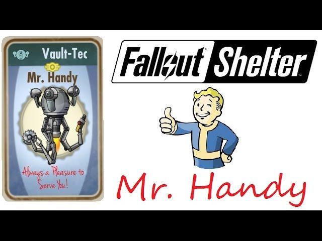 Все о Mr. Handy в Fallout Shelter