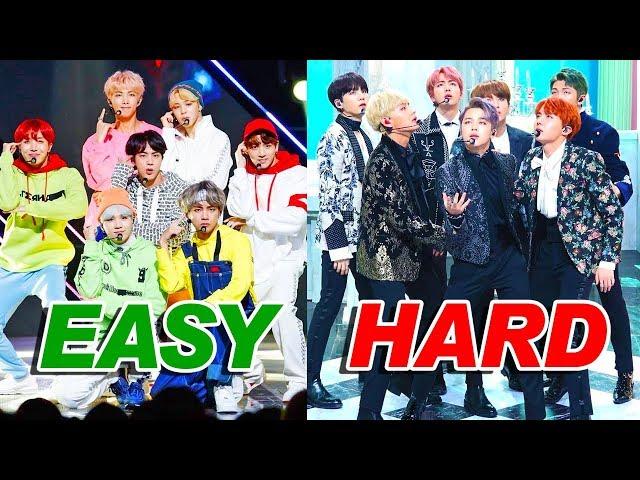 EASY to HARDEST BTS DANCES