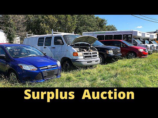 State Vehicle Surplus Auction Preview and Selling Prices