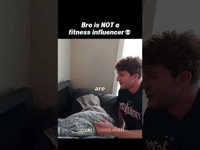 Bro can't be fitness influencer ️ @connorsinann #sinann #gymbro #shan #physique #meme #gym