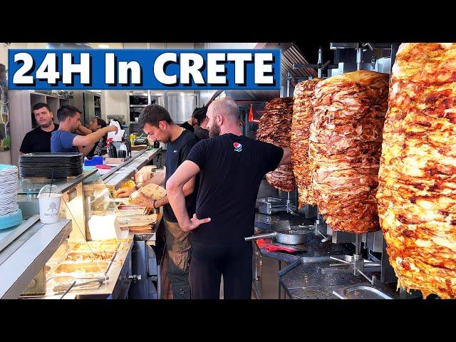 24 Hours In CRETE - Ultimate Greek Food Tour of Chania 