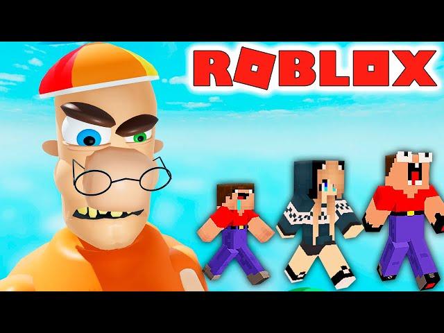 2 НУБА и ДЕВУШКА ПРО ДЕЛАЮТ ПОБЕГ ИЗ ШКОЛЫ В РОБЛОКС ! | Глазастая Морда Minecraft