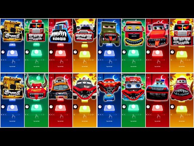 Lightning McQueen Eater & All Disney Pixar Cars Coffin Dance Megamix - Tiles Hop Game