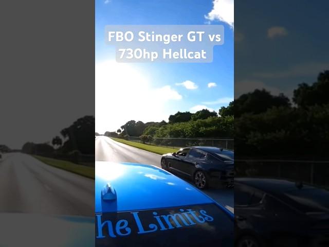 Stinger GT vs Hellcat #dodgesrt #automobile #srt #speed #trending #tothelimits #shorts #kia