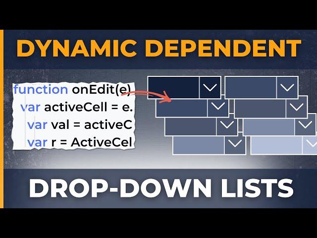 Multiple Dependent Dropdown Lists on Every Line In Google Sheets with Google Apps Script