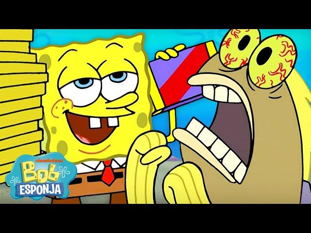 Bob Esponja | 60 Minutos de Chocolate? Chocolate?! CHOCOLATE!!!  | Bob Esponja em Português