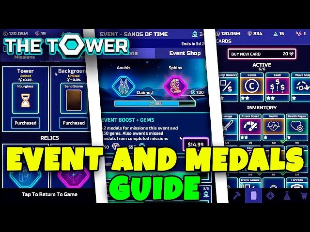 EVENT AND MEDALS GUIDE // THE TOWER