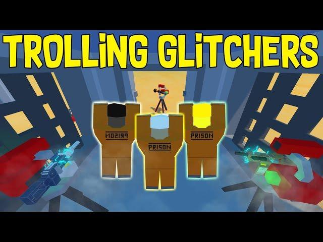 Unturned TROLLING GLITCHERS!  RIP ILLEGAL 100+ LOCKERS BASE - Bye have a great time!