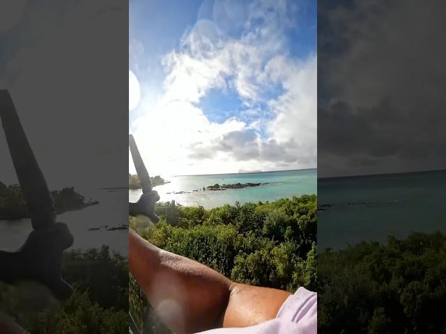 Action of a Crazy Kitesurfer!  Jumping over an Island! 