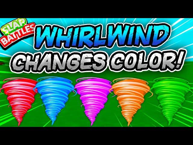 NEW WHIRLWIND Glove CAN CHANGE COLORS! - Slap Battles Roblox