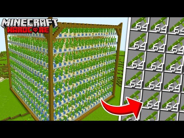 Ich habe eine Bambusfarm in Minecraft Hardcore gebaut!