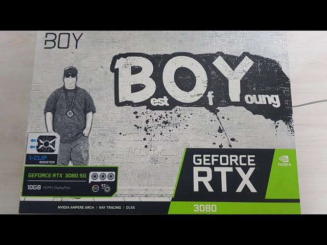 [UnBoxing] GALAX BOY RTX 3080 SG D6X 10GB 개봉기!