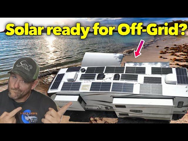 Can it run A/C? How much solar power we really get? #rvliving #rvlife #offgrid