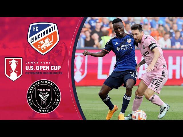 FC Cincinnati vs. Inter Miami: Extended Highlights | US Open Cup Semi-Finals | CBS Sports Golazo