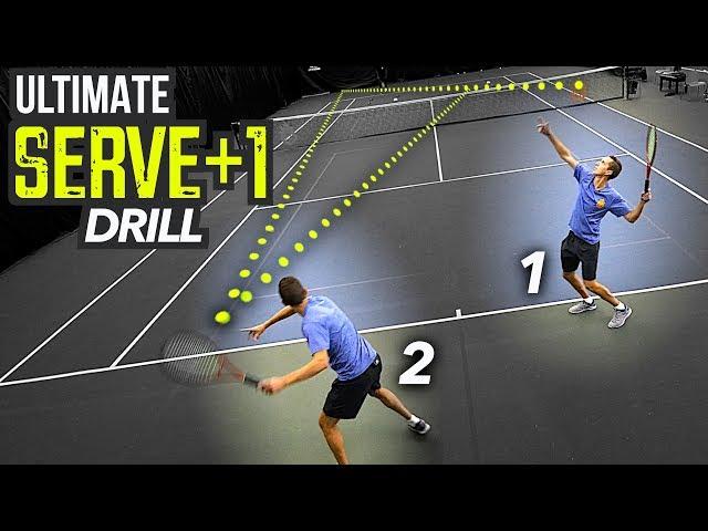 ULTIMATE Serve Plus 1 Drill (tennis singles tactics)