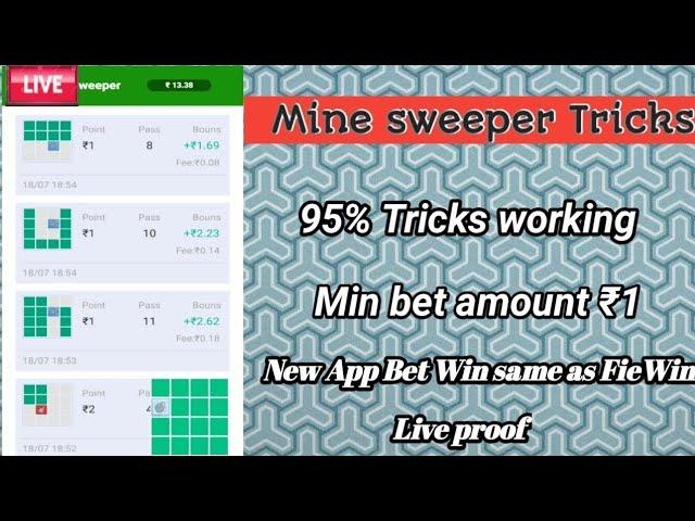 Minesweeper Tricks || New App Bet win same as FieWin ||Aji Earning Tricks ||How earn money in online