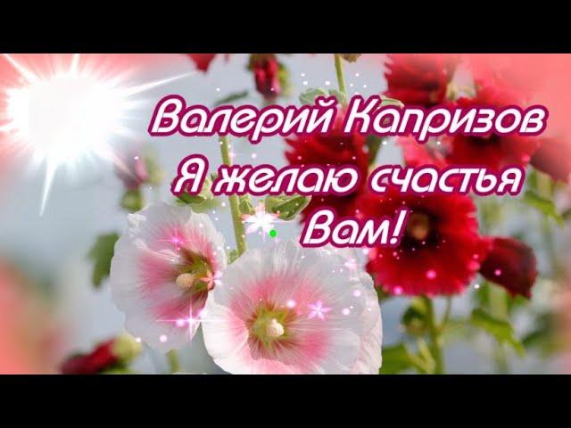 Я ЖЕЛАЮ СЧАСТЬЯ ВАМ! ВАЛЕРИЙ КАПРИЗОВ