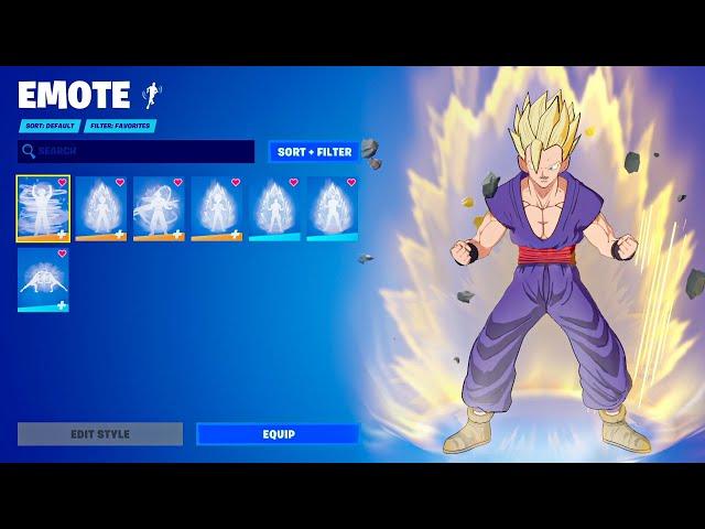 All Fortnite x Dragon Ball Emotes